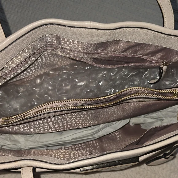 Kate Spade Cream Leather Tote Bag